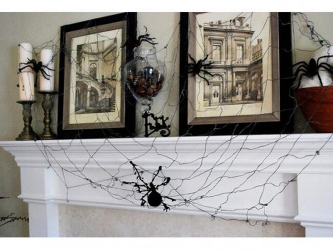 Spooky Silhouette Webs