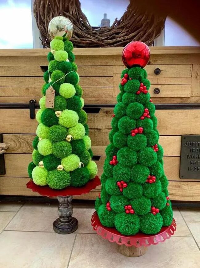 Green Pom-Pom Trees