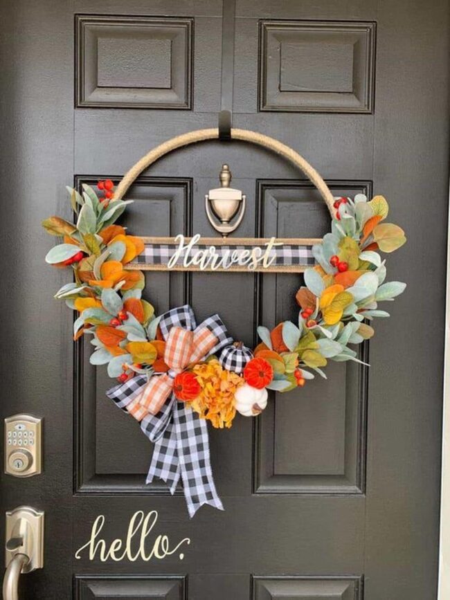 Orange Bloom Wreath