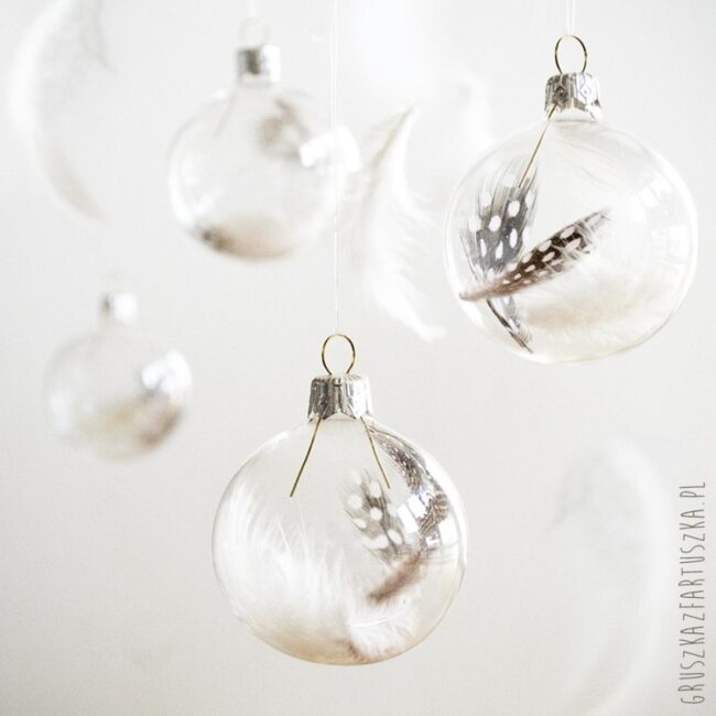 Floating Feather Globes
