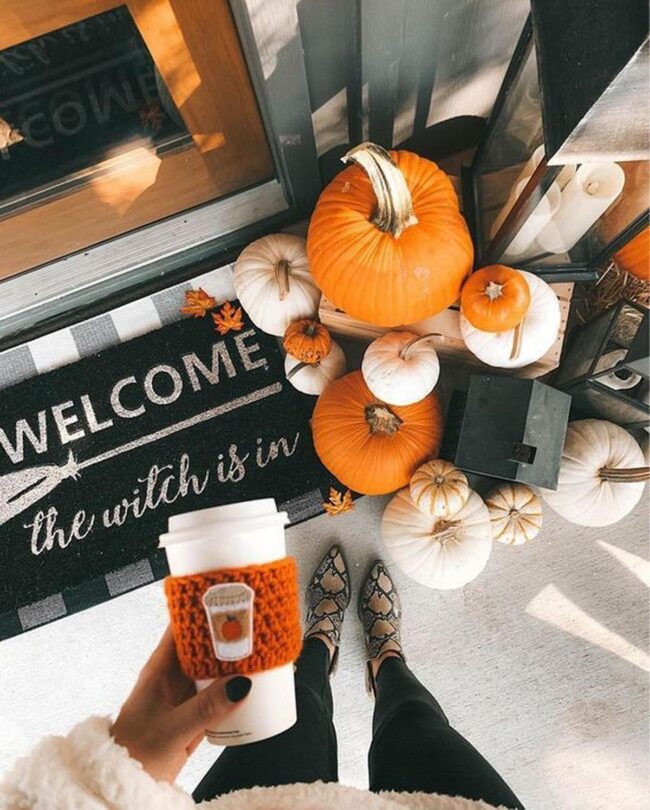 Spooky Orange Doorstep