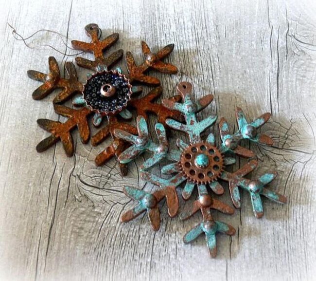 Metal Snowflake Symphony