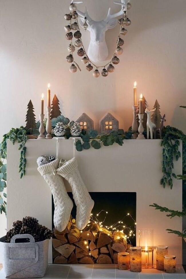 Winter Fireplace