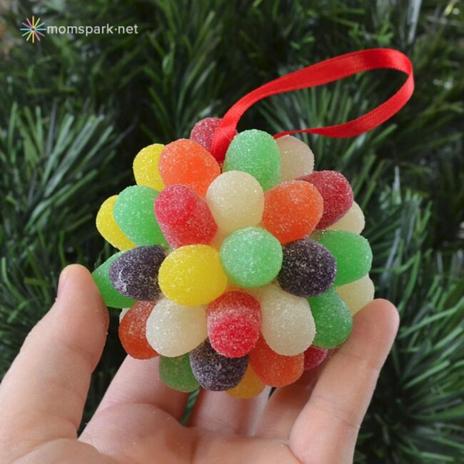 Sparkling Gumdrop Ornaments
