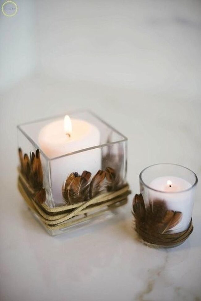 Feathered Candlelight Landscape