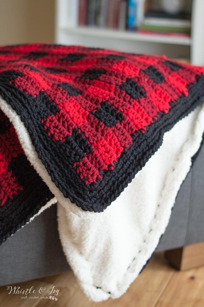 Red Black Checkered Splash