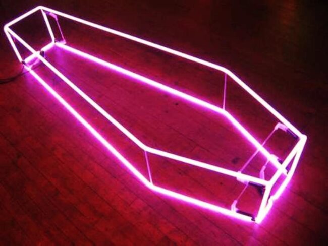 Neon Pink Geometric Frames