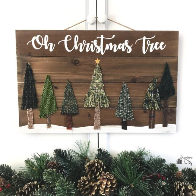 Woodland Gold Christmas Canvas
