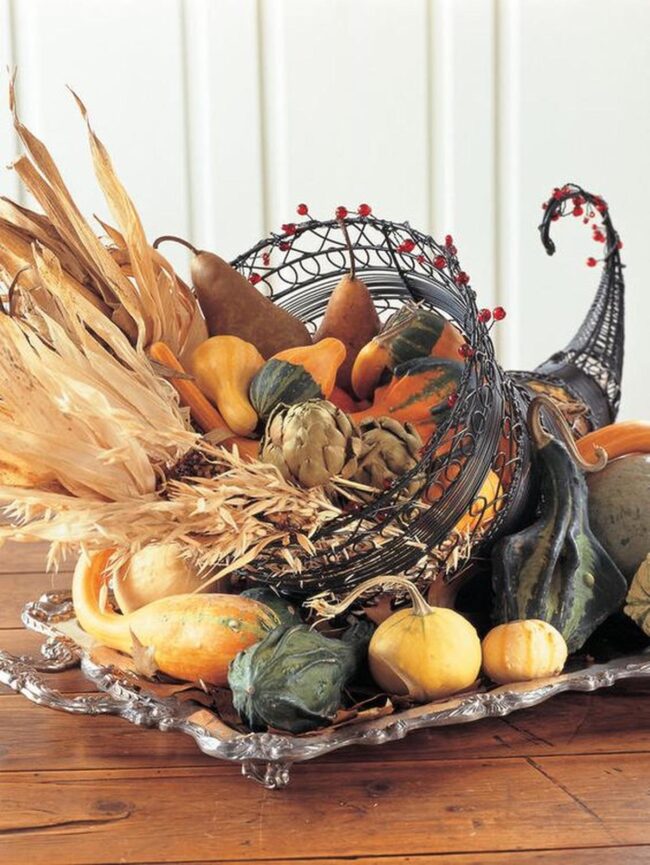 Harvest Gold Metal Horn