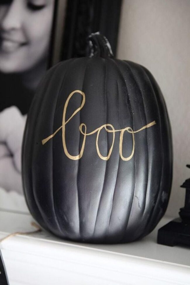 Gold Script Midnight Pumpkins