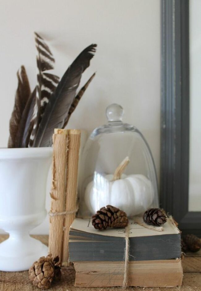 Feathered White Woodland Charm