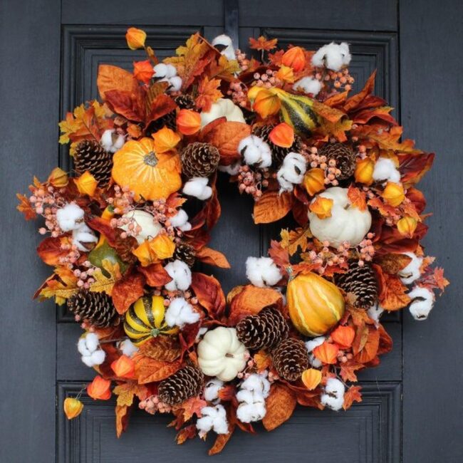 Amber Woodland Wreath