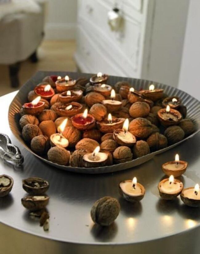 Walnut Shells Luminous Decor