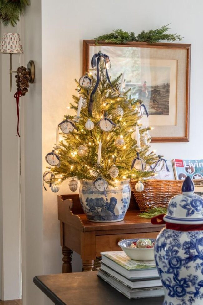 Blue Ceramic Christmas