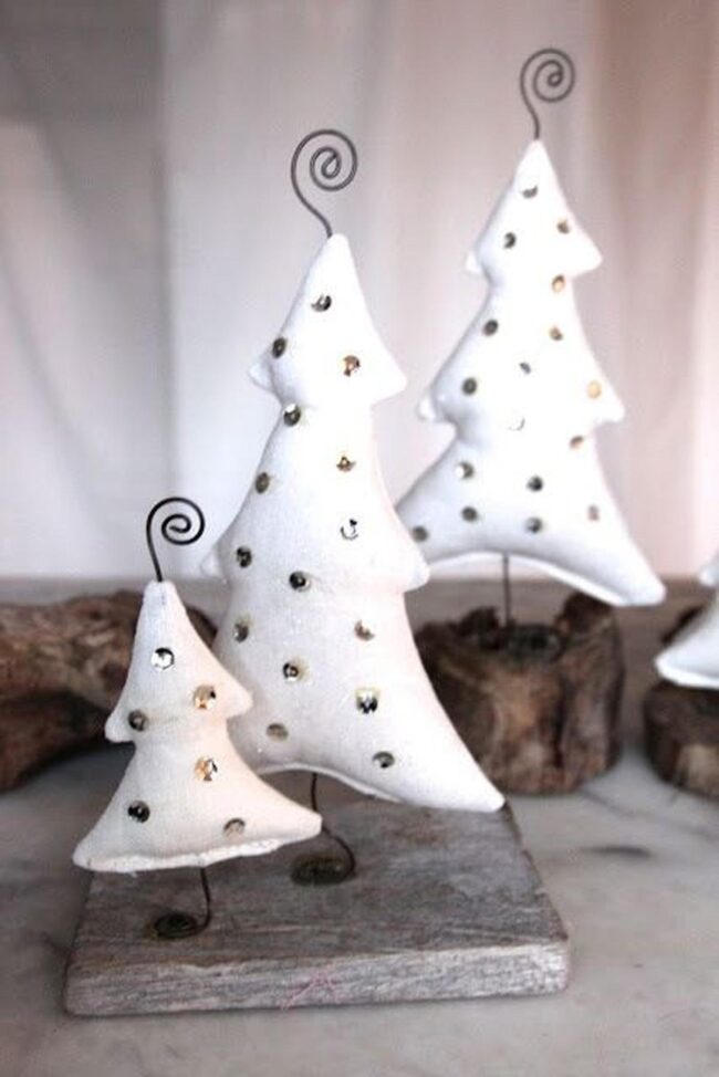 White Fabric Trees