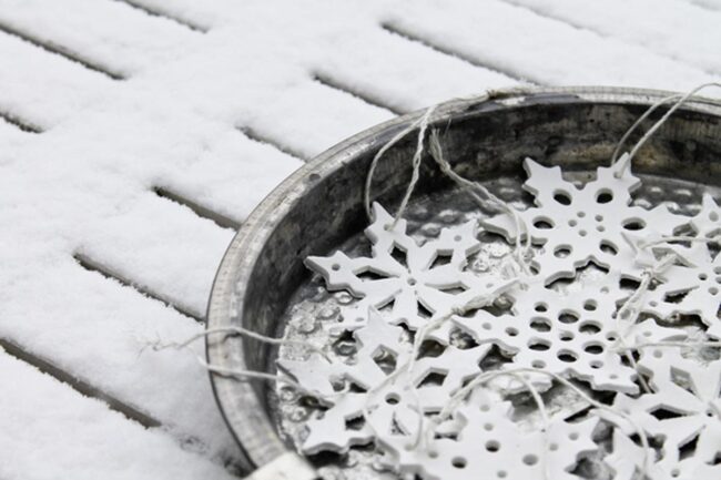 Wooden Snowflakes Winter