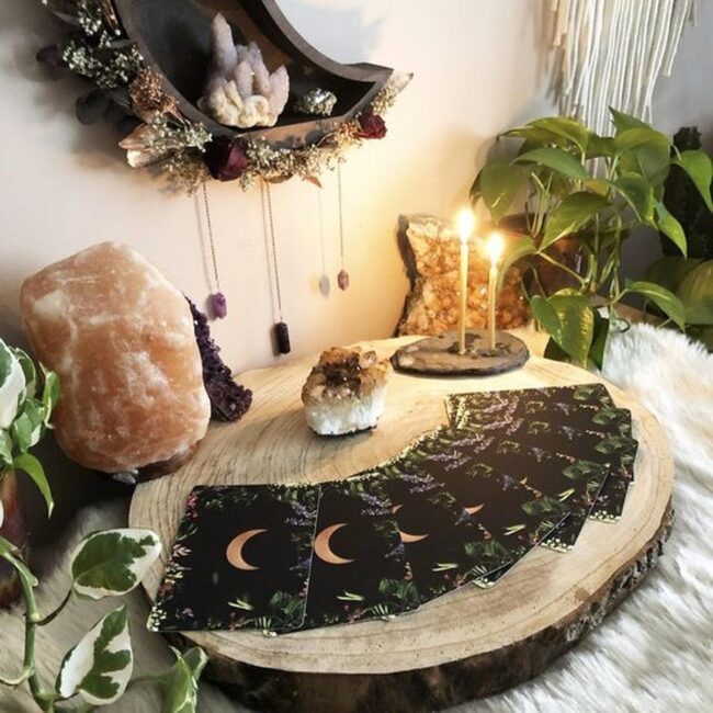 Mystical Crystal Moon Altar