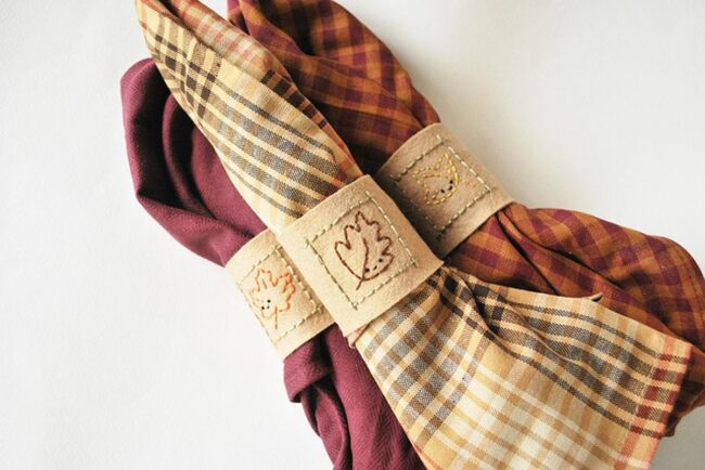 Leather Autumn Rings