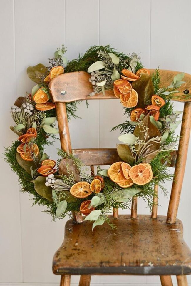 Green Orange Wreath