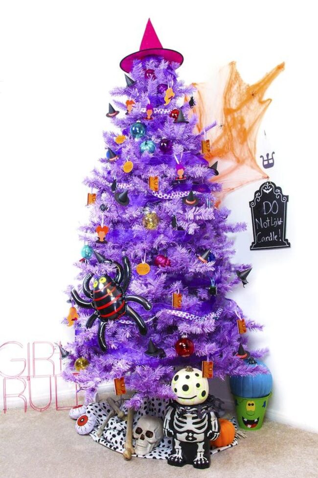 Purple Halloween Forest