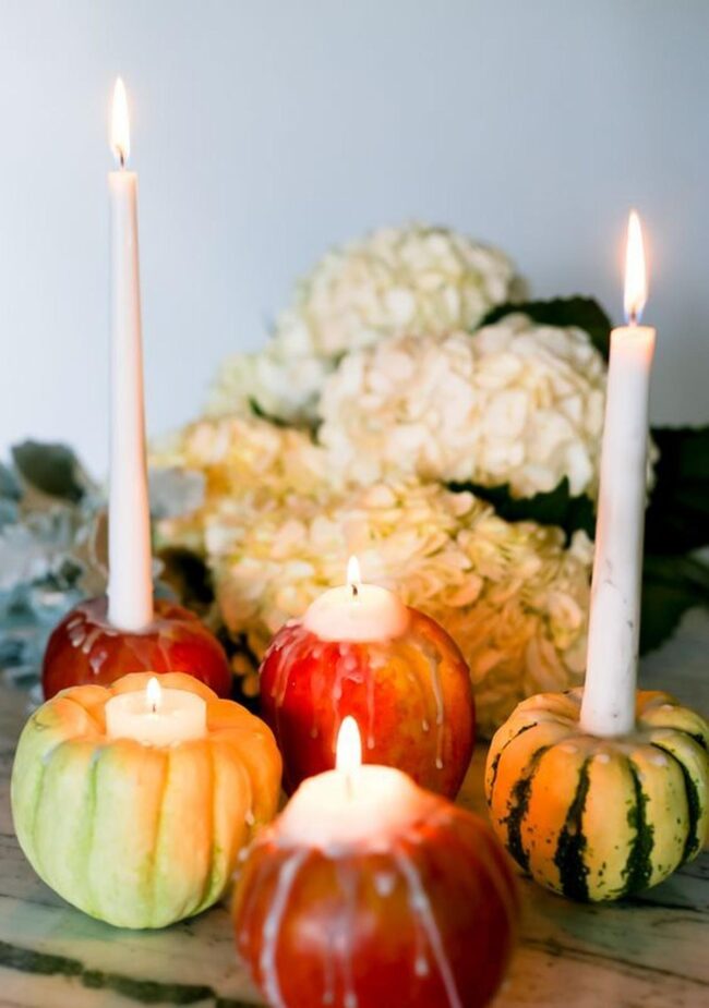 Amber Pumpkin Candlescape