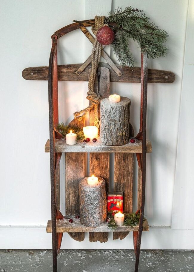 Woodland Sled Decor