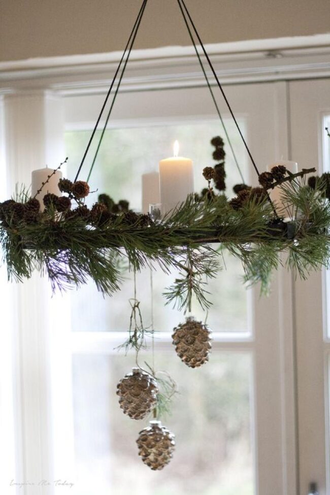 Winter Pine Pendants Floating