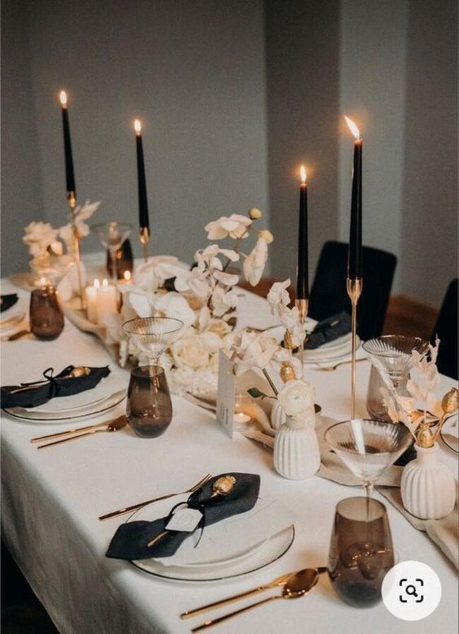 Gold Twine Tablescape