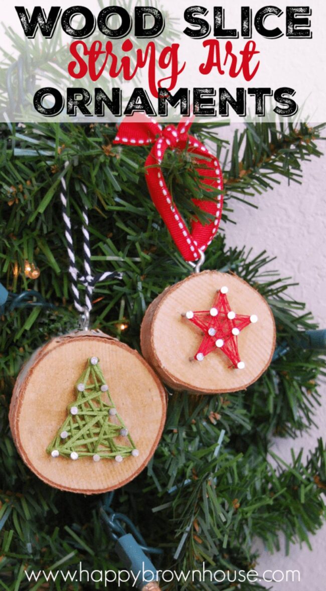 Woodland Slice Ornaments