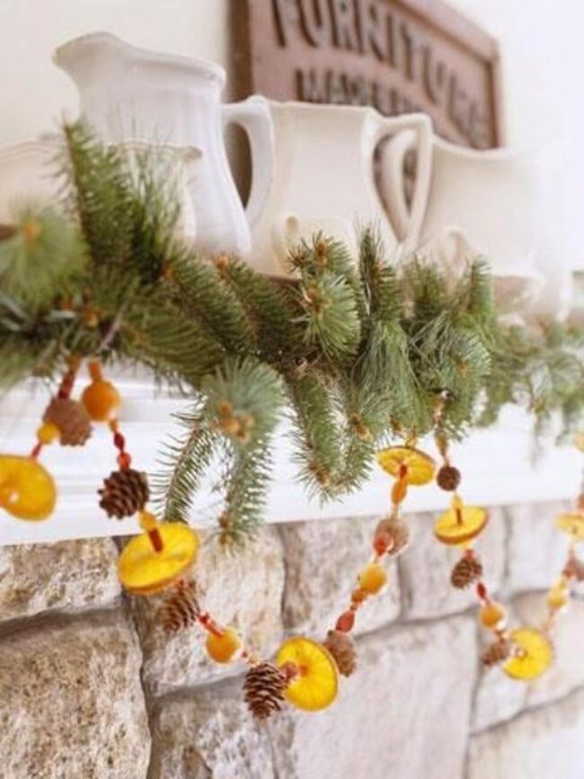 Green Winter Woodland Decor