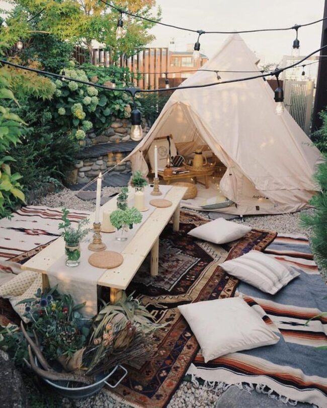 Beige Tent Luminescence