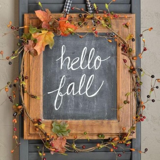 Woodland Chalkboard Narrative