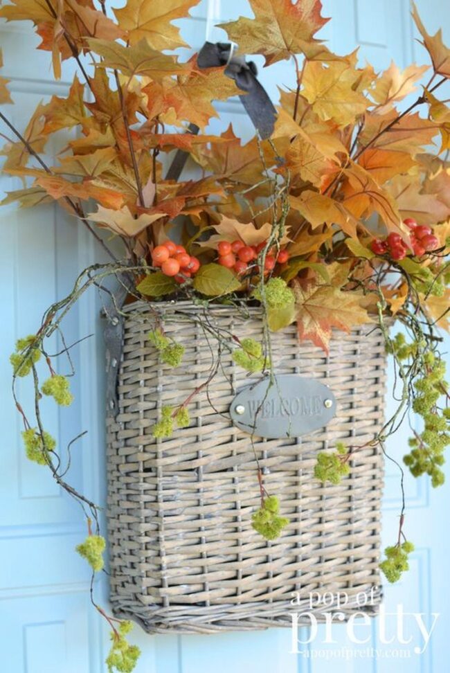 Fiery Orange Autumn Wreaths