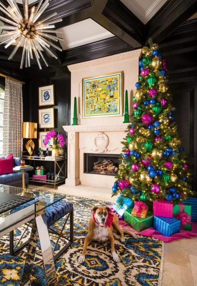 Green Pine Festive Interior