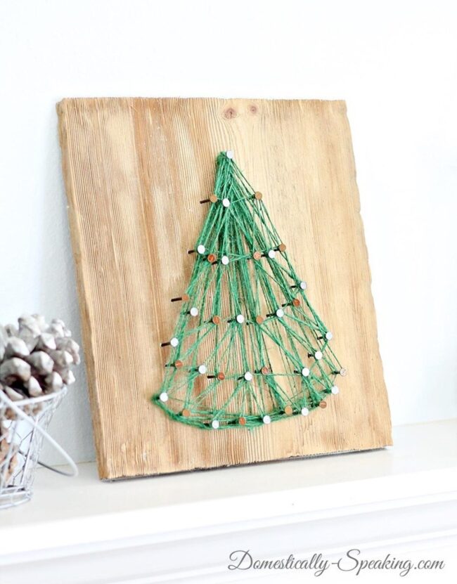 Wooden Pine Festive Craft