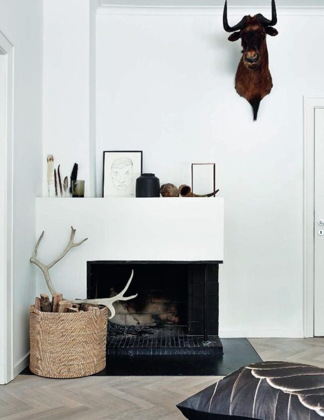Dark Fireplace Statement