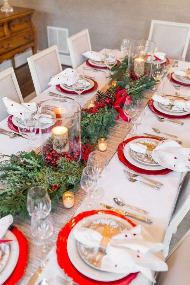 Red Festive Tablescape