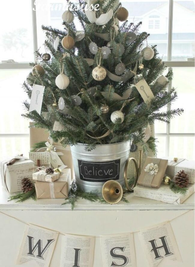 Silver Bucket Christmas