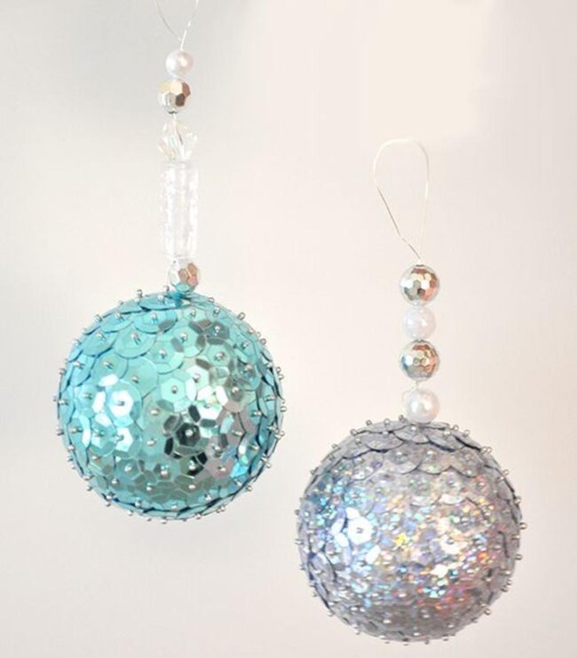 Crystalline Blue Ornamental Whispers