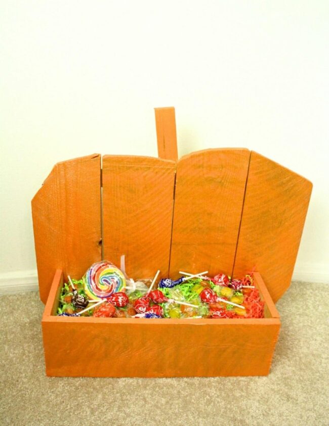 Wooden Pumpkin Charm