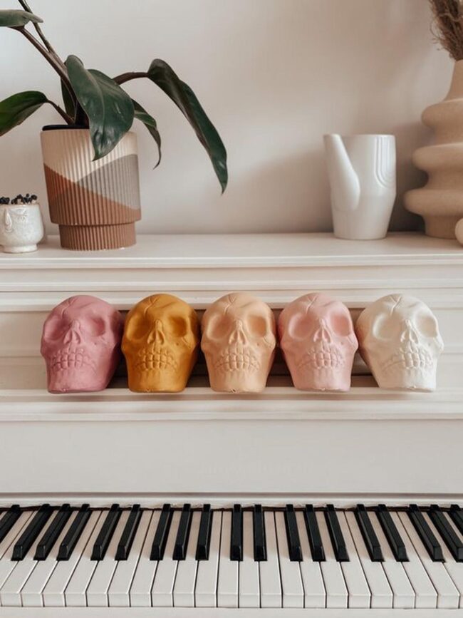 White Piano Centerpiece