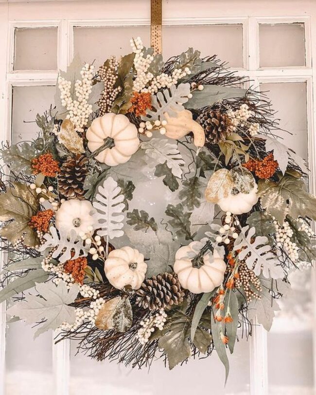 Woodland Pumpkin Wreath