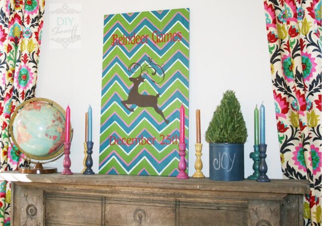 Whimsical Pink Reindeer