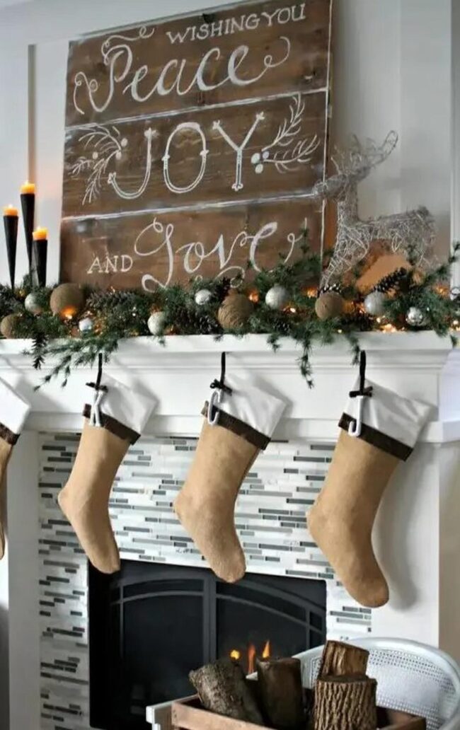 White Gold Woodland Christmas