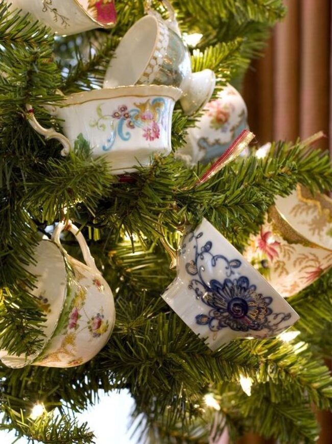 Teacup Christmas Branches