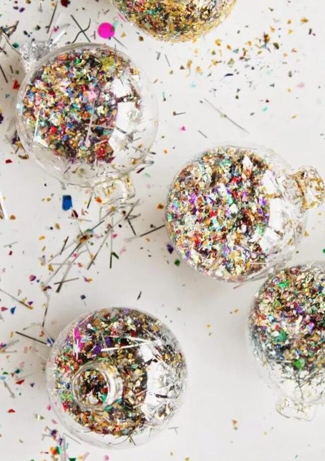 Glittering Glass Ornaments