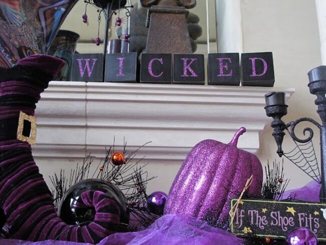 Purple Witch Halloween Theme
