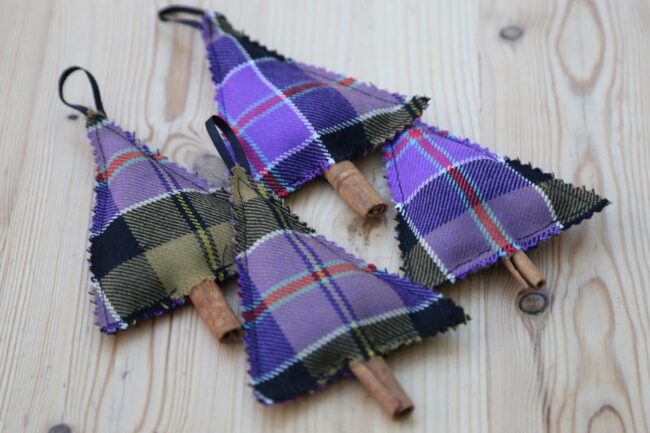 Purple Triangle Fabric