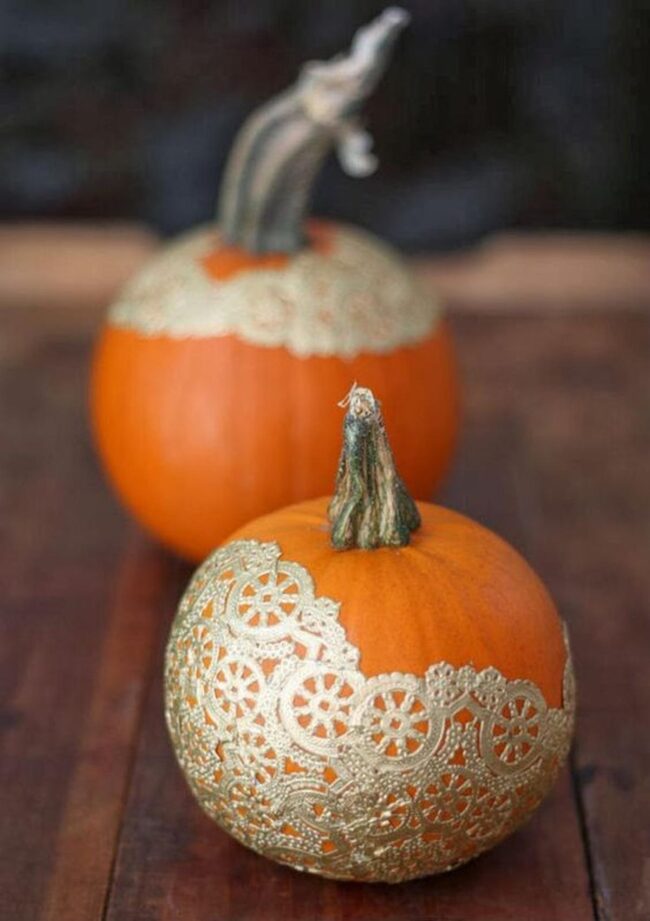 Golden Lace Pumpkins