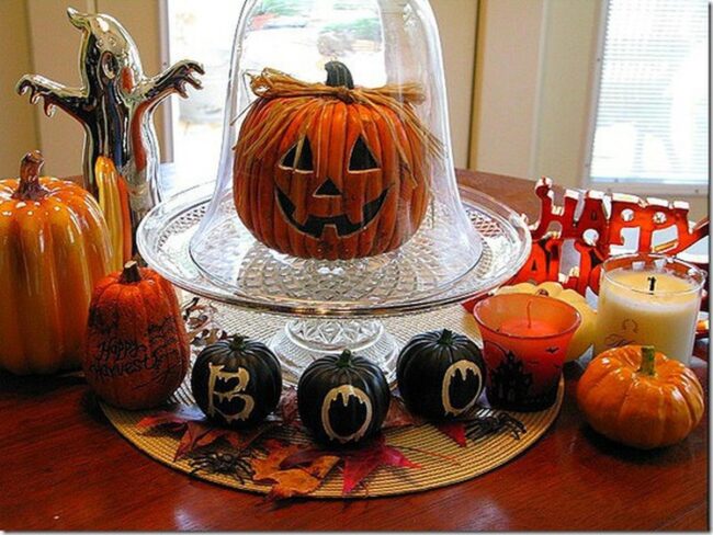 Glinting Ghost Pumpkins